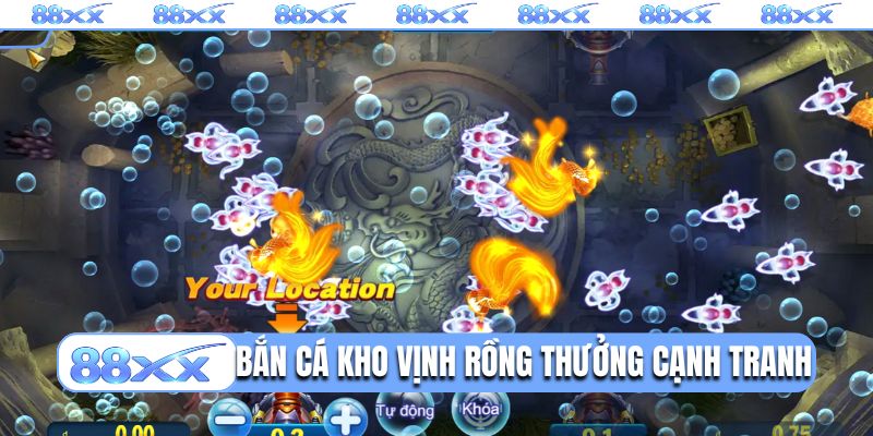 Bắn cá Kho Vịnh Rồng trả thưởng cạnh tranh