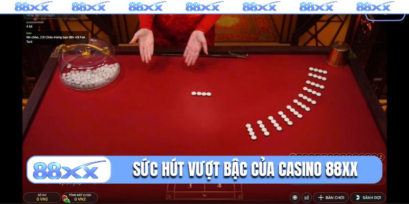 Sức hút vượt bậc của casino 88XX